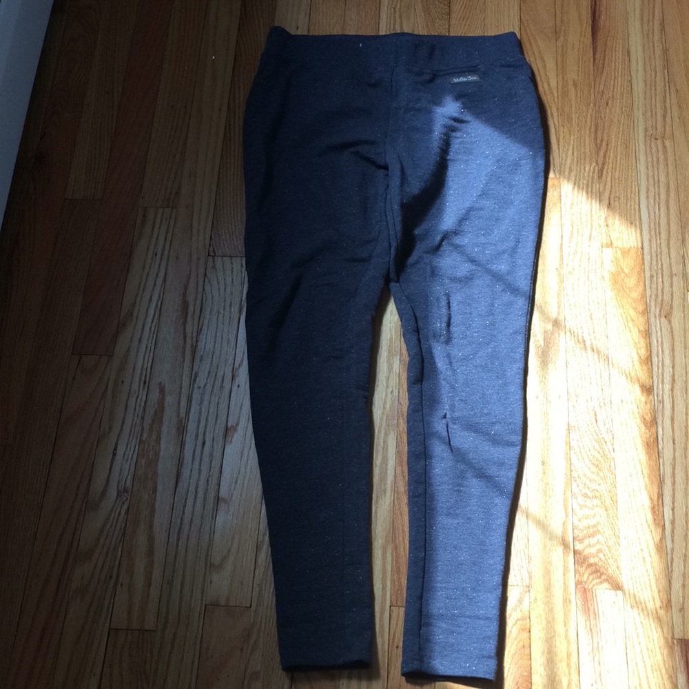 Grey Matilda Jane leggings with subtle sparkle
